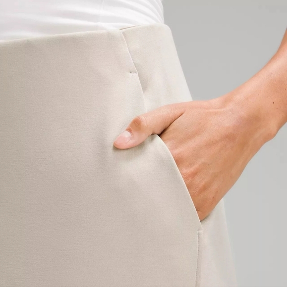 LuluLemon Softstreme High-Rise Midi Skirt in color Taupetastic Size 6 - Picture 3 of 8